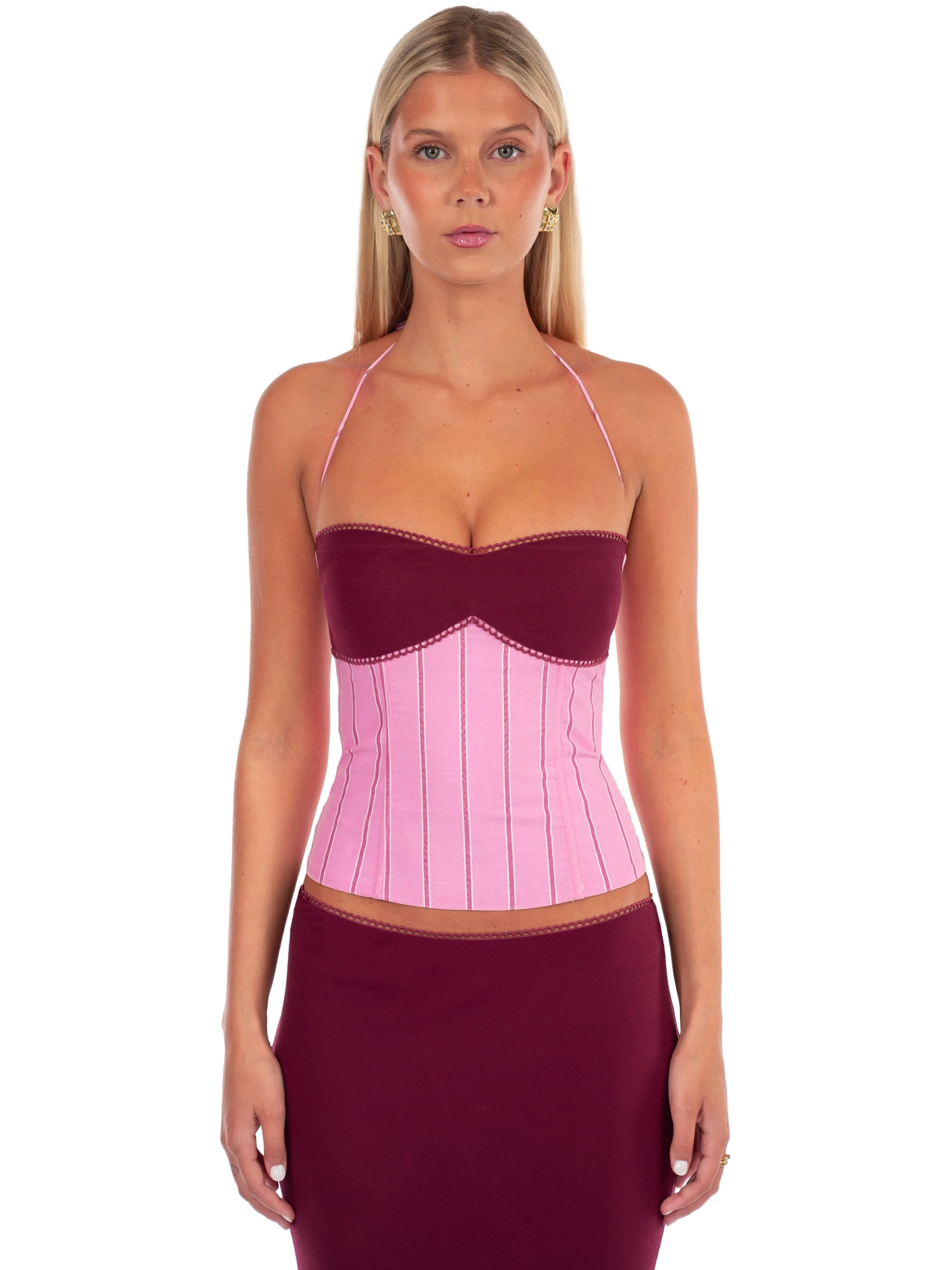 Angelina Maxi Skirt | Sangria - Image 7