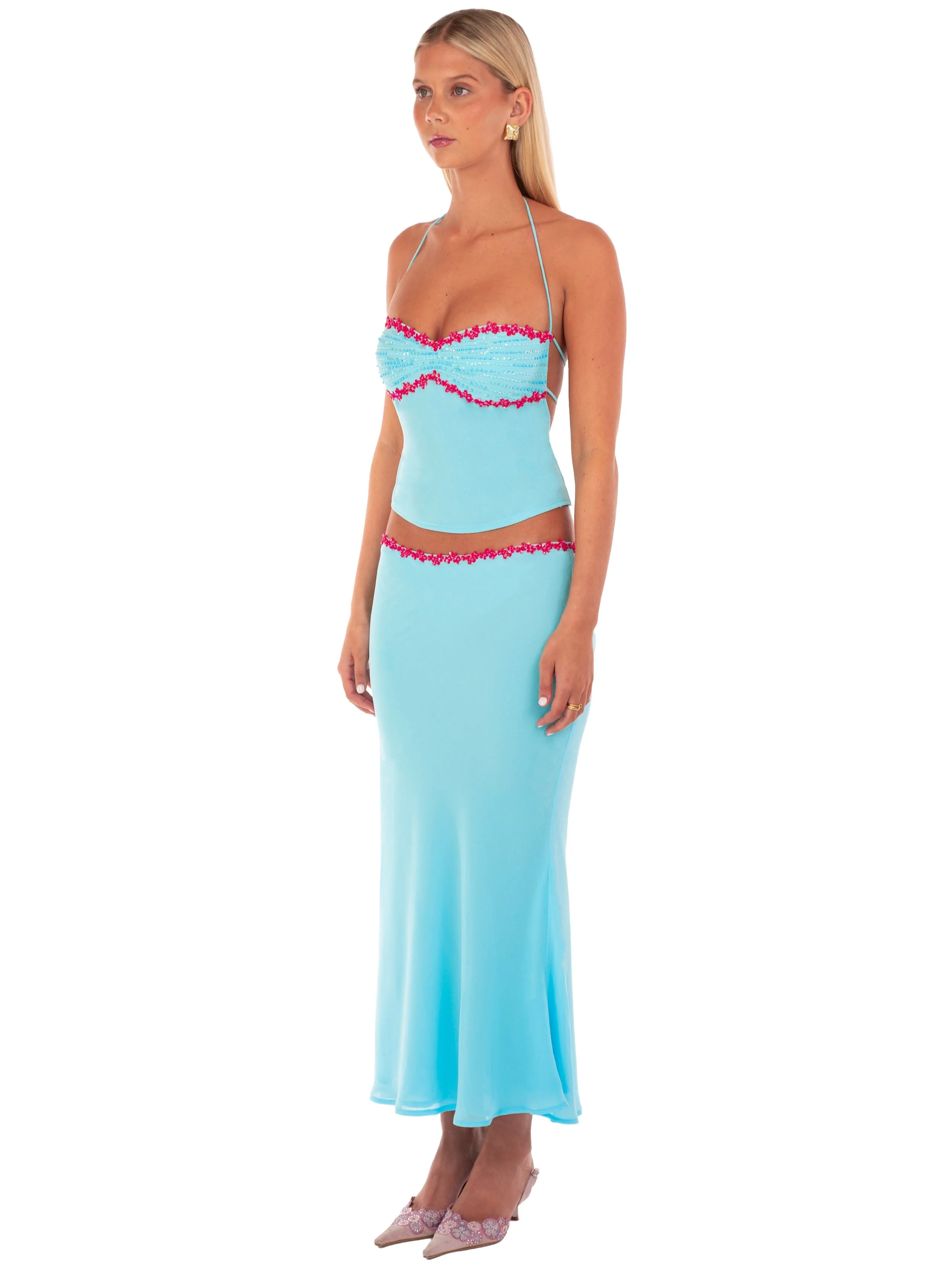 Jemima Midi Skirt | Sapphire - Image 3