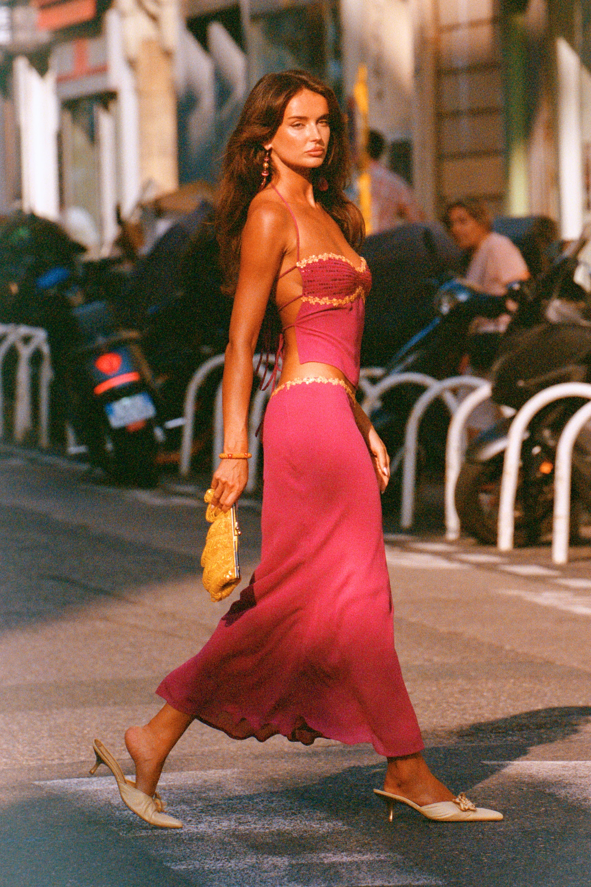 Jemima Midi Skirt | Wine - Image 6