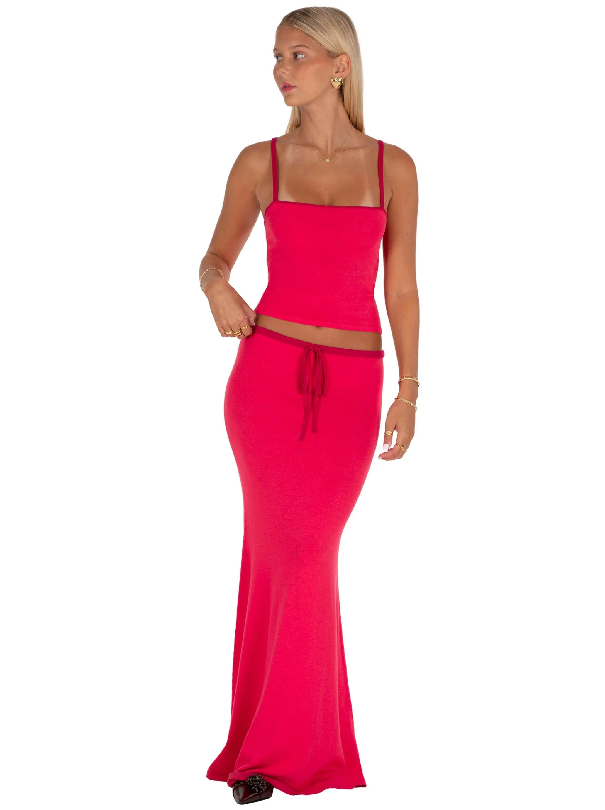 Lilly Maxi Skirt | Cherry - Image 5