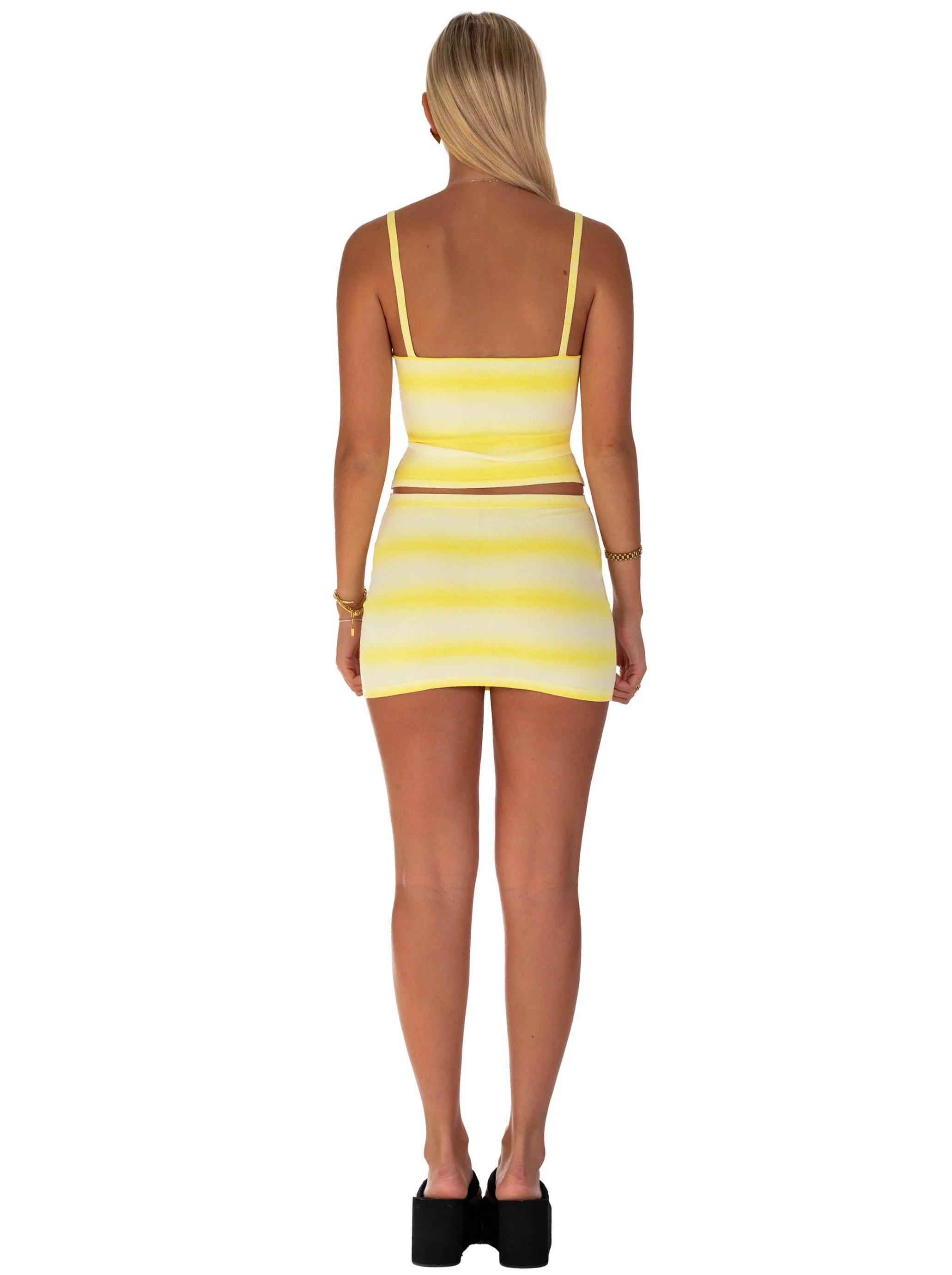 Mia Mini Skirt | Lemon - Image 4