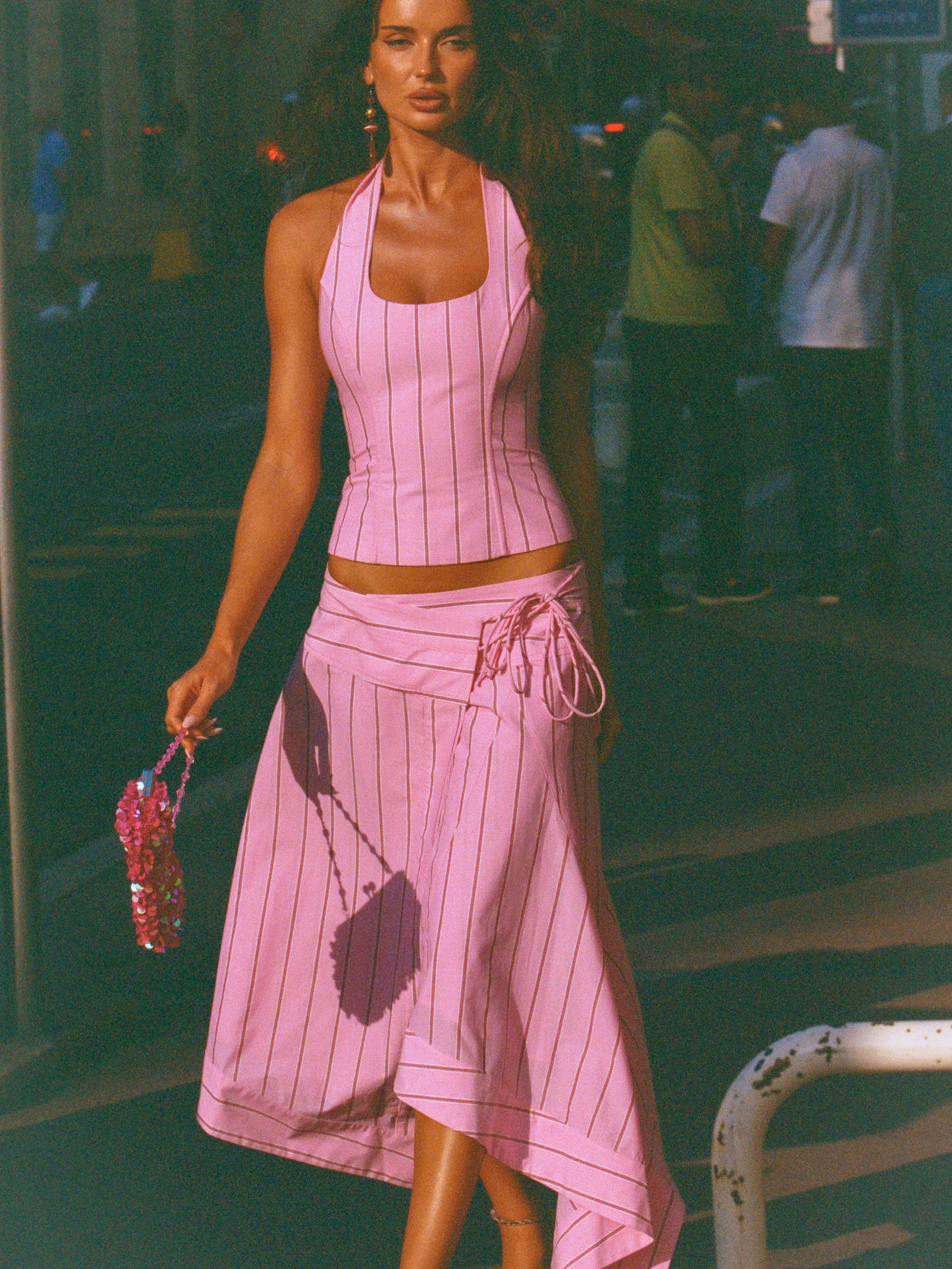 Sabrina Wrap Skirt | Sangria - Image 5